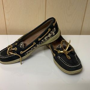 Worn one time Sperry slide on’s